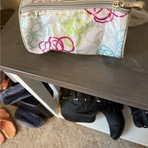 Colorful Makeup Bag with Zipper Closure